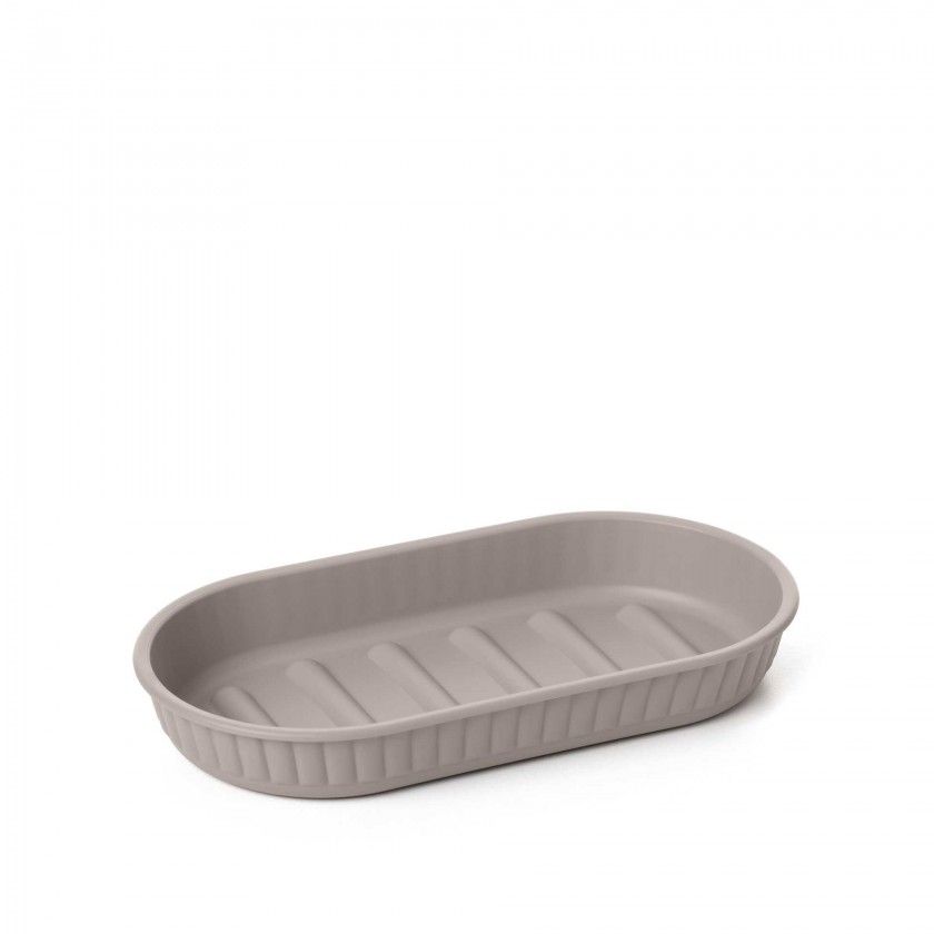 Saboneteira Baobab Taupe 15X8X2CM