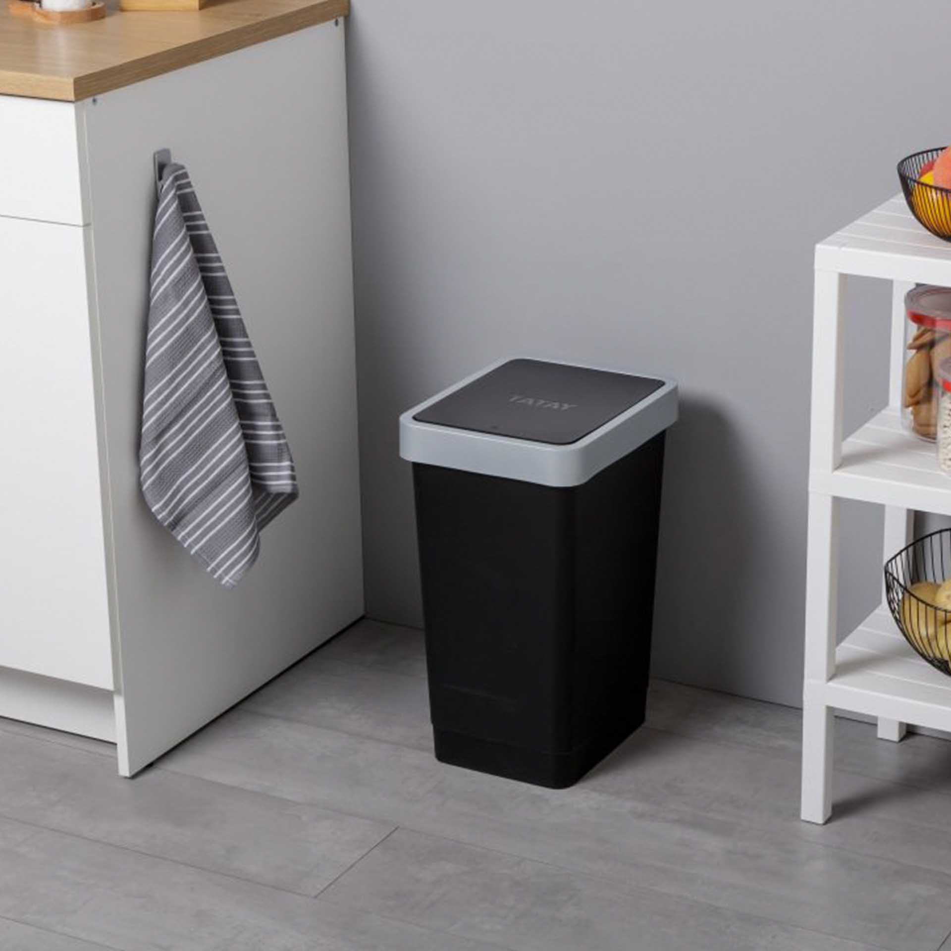 Balde Lixo com Tampa Basculante Smart 25L
