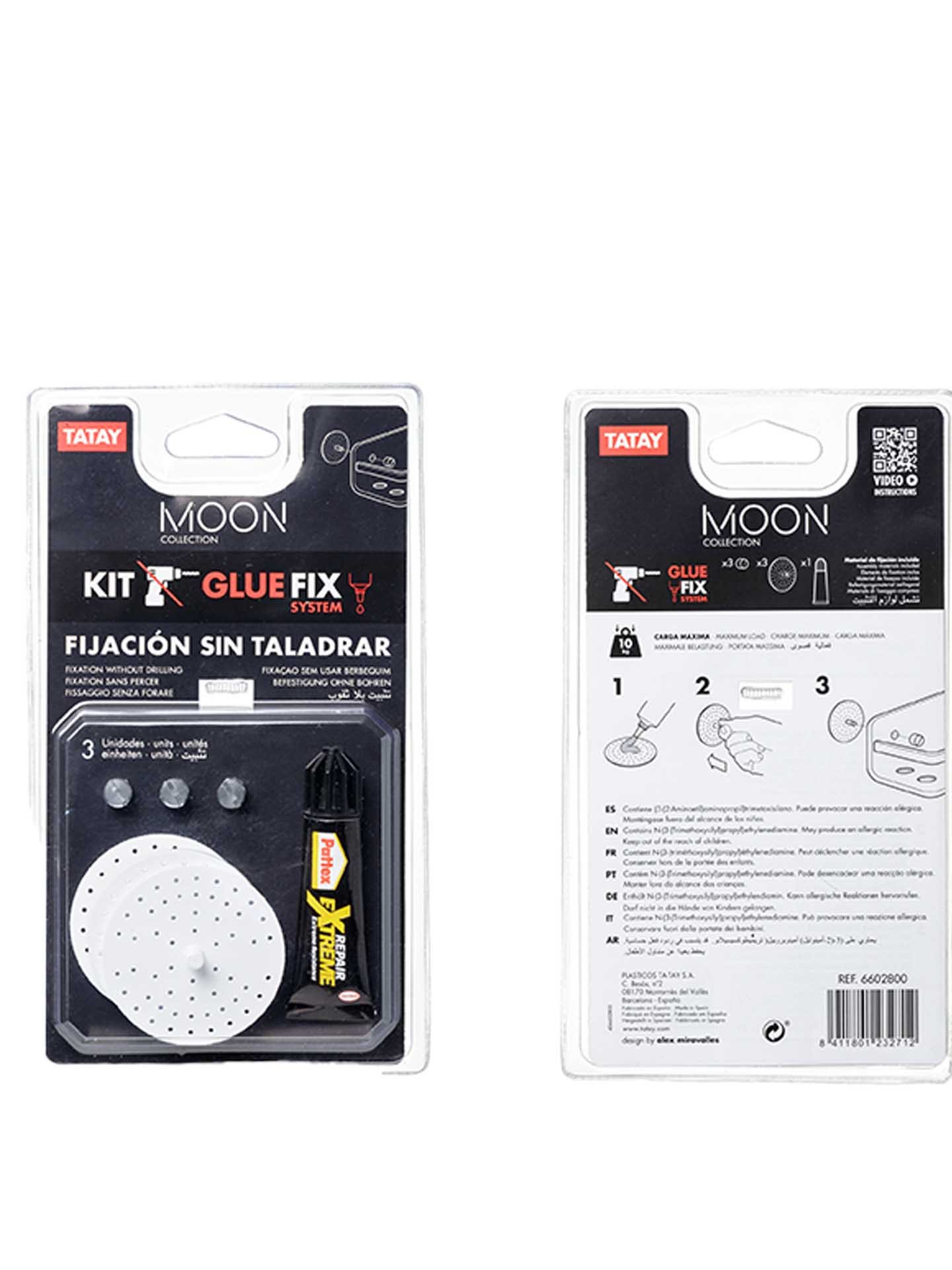 Kit Fixação sem Furação Glue&Fix Moon