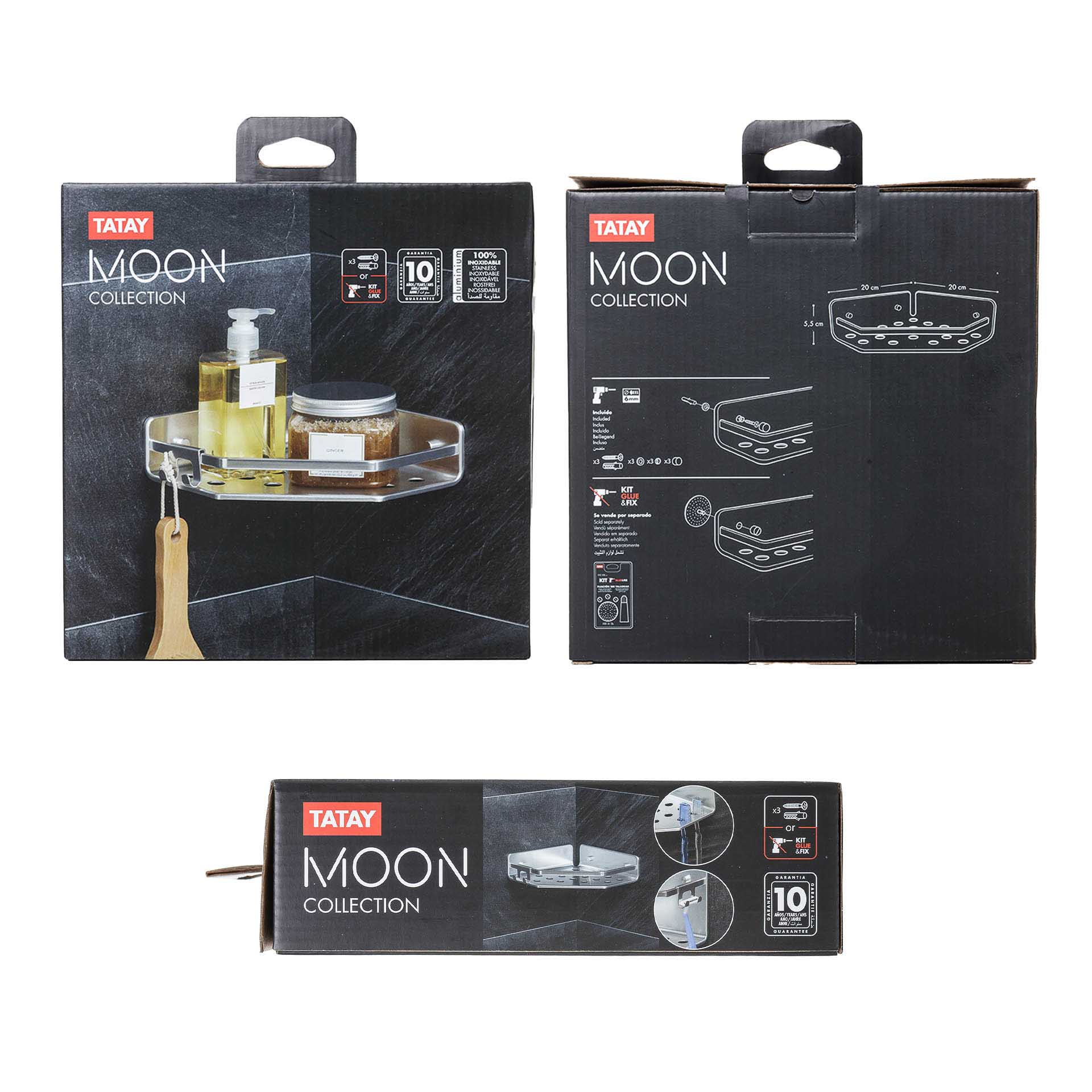 Cesto Canto Moon 20X20cm