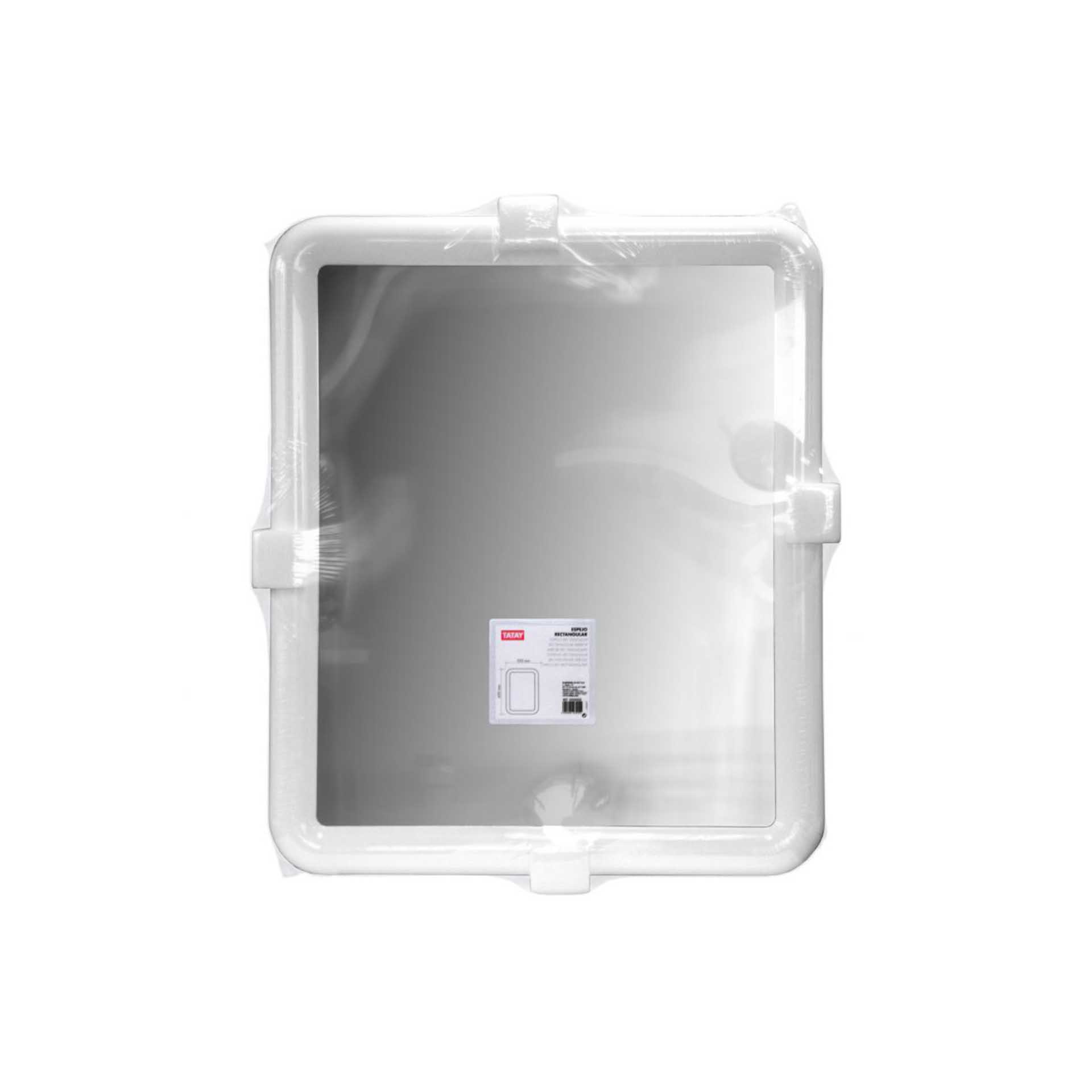 Espelho Retangular Branco 55X4.3X65cm