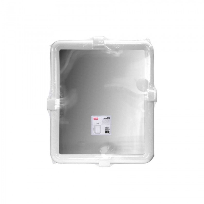 Espelho Retangular Branco 55X4.3X65cm Espelho Retangular Branco 55X4.3X65cm