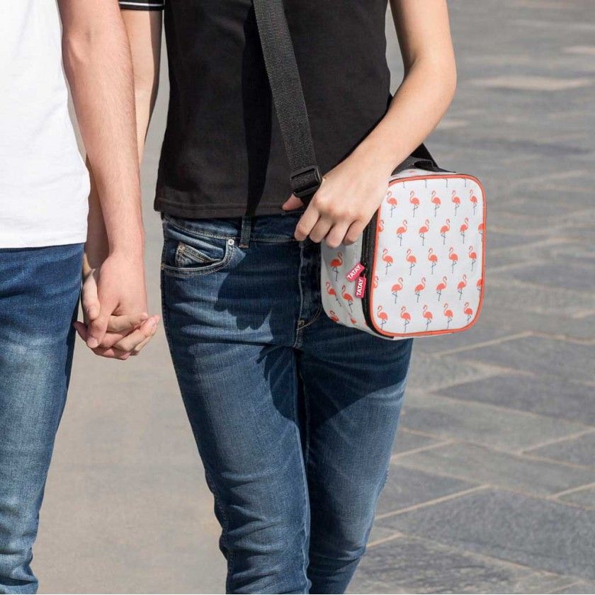 Kit Bolsa Térmica + 4 Caixas Urban Food Flamingos 2X0.2L+2X0.5L Kit Bolsa Térmica + 4 Caixas Urban Food Flamingos 2X0.2L+2X0.5L