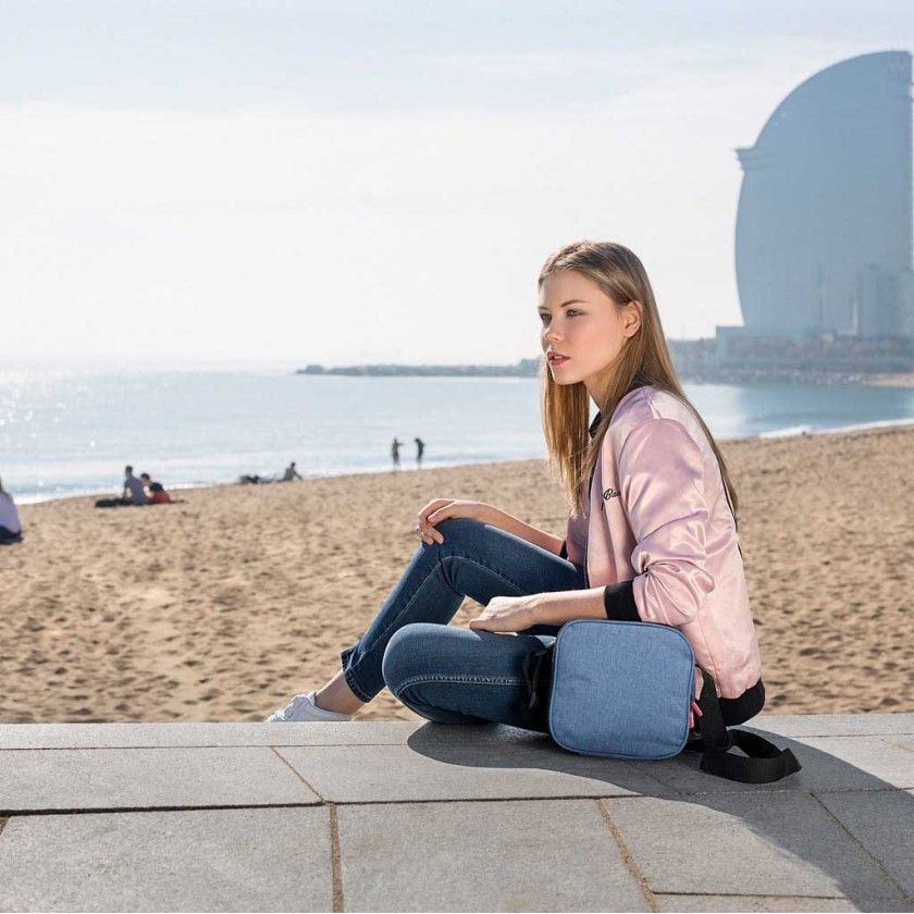 Kit Bolsa Térmica + 4 Caixas Urban Food Azul Glass Denim 2X0.2L+2X0.5L Kit Bolsa Térmica + 4 Caixas Urban Food Azul Glass Denim 2X0.2L+2X0.5L