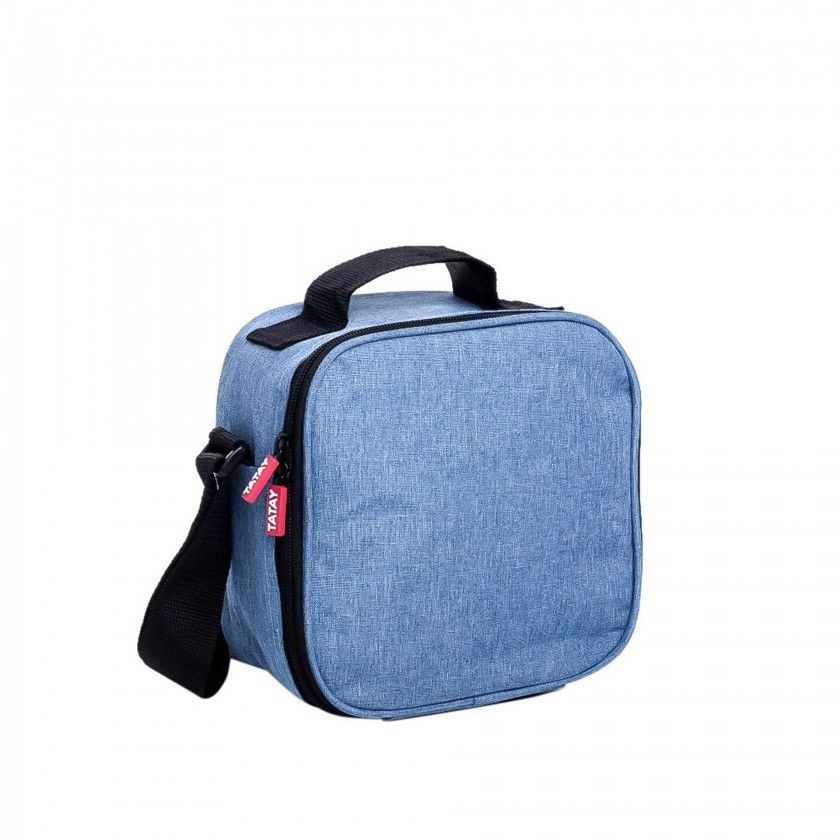 Kit Bolsa Trmica + 4 Caixas Urban Food Azul Glass Denim 2X0.2L+2X0.5L