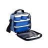 Kit Bolsa Trmica + 4 Caixas Urban Food Azul Glass Denim 2X0.2L+2X0.5L