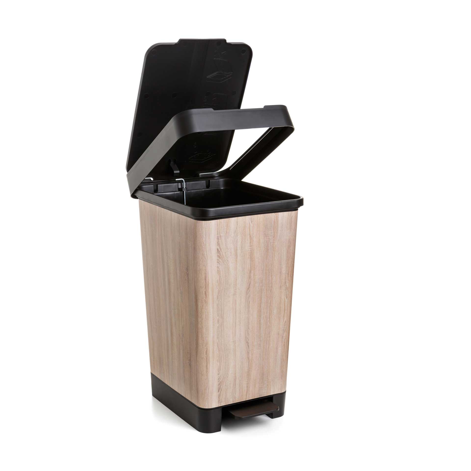 Balde Lixo com Pedal Smart Decorado 25L 26X36X47cm