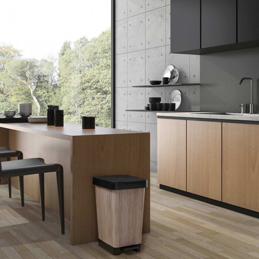 Balde Lixo com Pedal Smart Decorado 25L 26X36X47cm Balde Lixo com Pedal Smart Decorado 25L 26X36X47cm