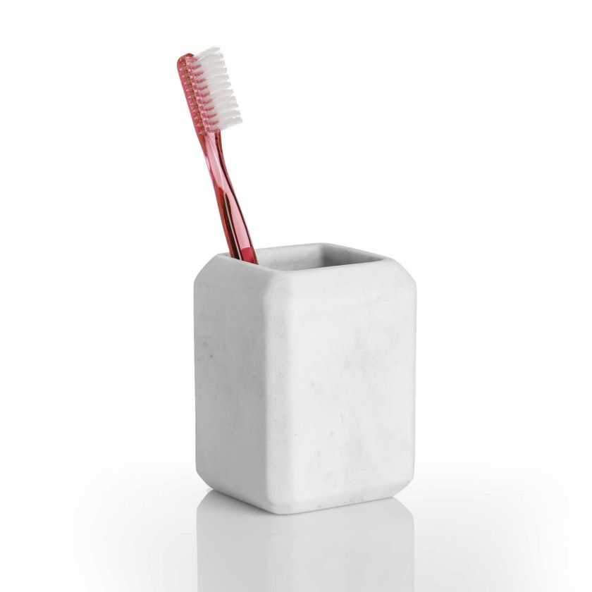 Copo Escova de Dentes Marble 6.7X6.7X9.2CM Copo Escova de Dentes Marble 6.7X6.7X9.2CM