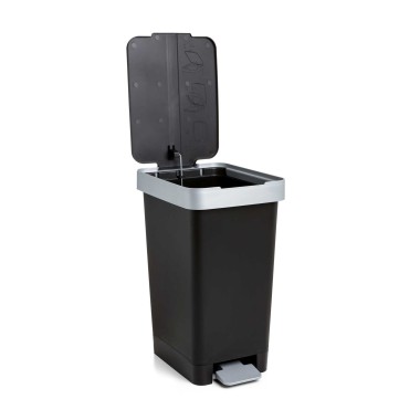 Balde Lixo com Pedal Smart Cor Sólida 25L 26X36X47cm