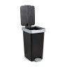 Balde Lixo com Pedal Smart Cor Sólida 25L 26X36X47cm Balde Lixo com Pedal Smart Cor Sólida 25L 26X36X47cm