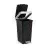 Balde Lixo com Pedal Smart Cor Sólida 25L 26X36X47cm Balde Lixo com Pedal Smart Cor Sólida 25L 26X36X47cm
