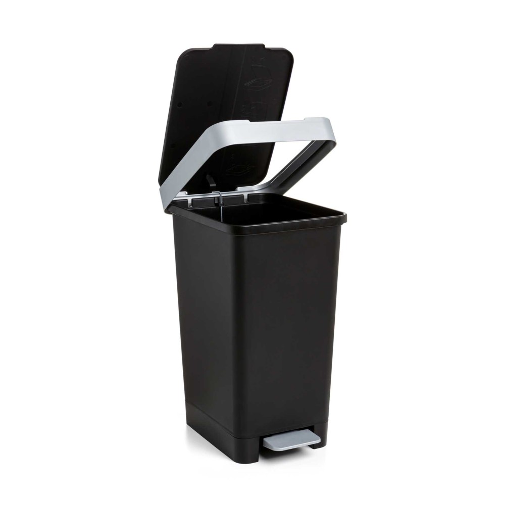 Balde Lixo com Pedal Smart Cor Sólida 25L 26X36X47cm
