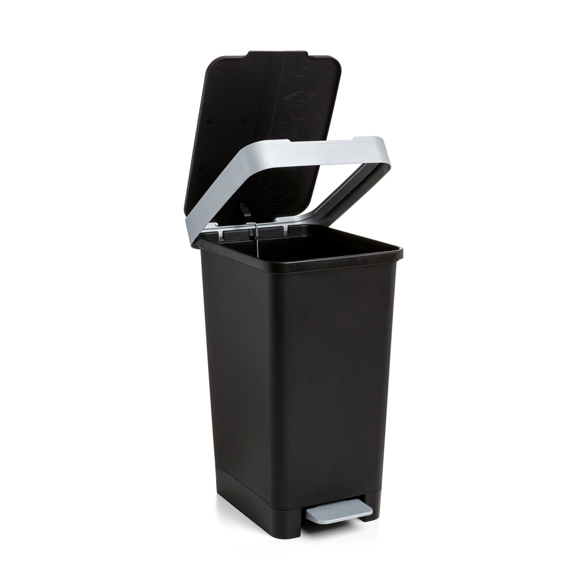 Balde Lixo com Pedal Smart Cor Sólida 25L 26X36X47cm