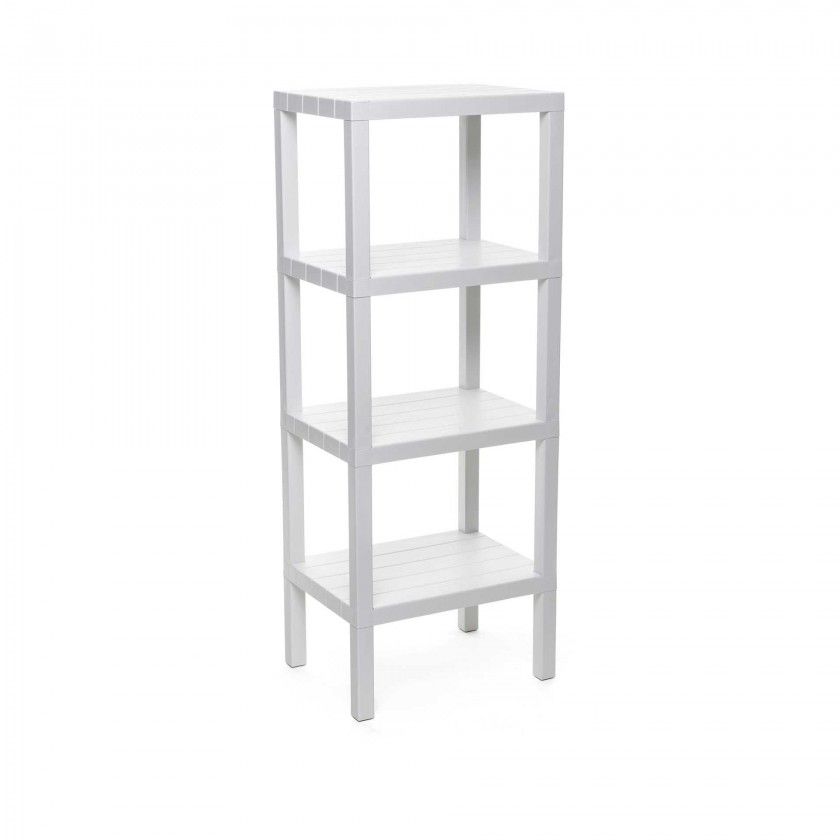 Prateleira 4 Estantes Lombok Branco