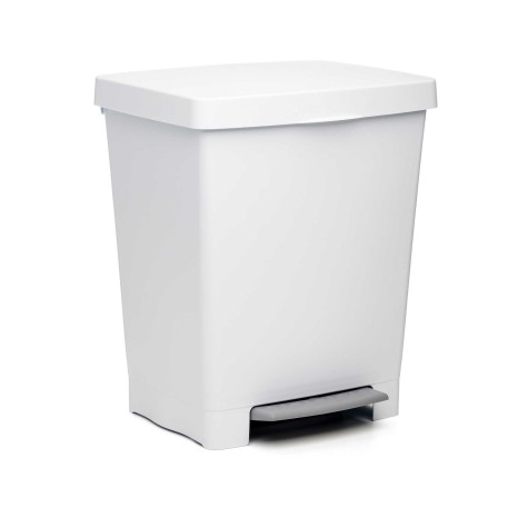 Balde Lixo com Pedal Cubik Branco 23L 33.5X30X39cm - Image product