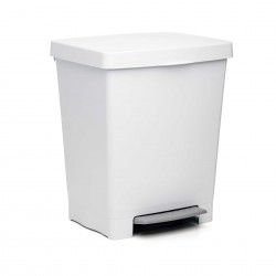 Balde Lixo com Pedal Cubik Branco 23L 33.5X30X39cm