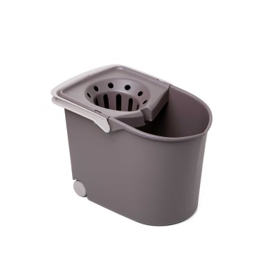 Balde Espremedor com Rodas Castanho 12L 25.5X38.2X28cm