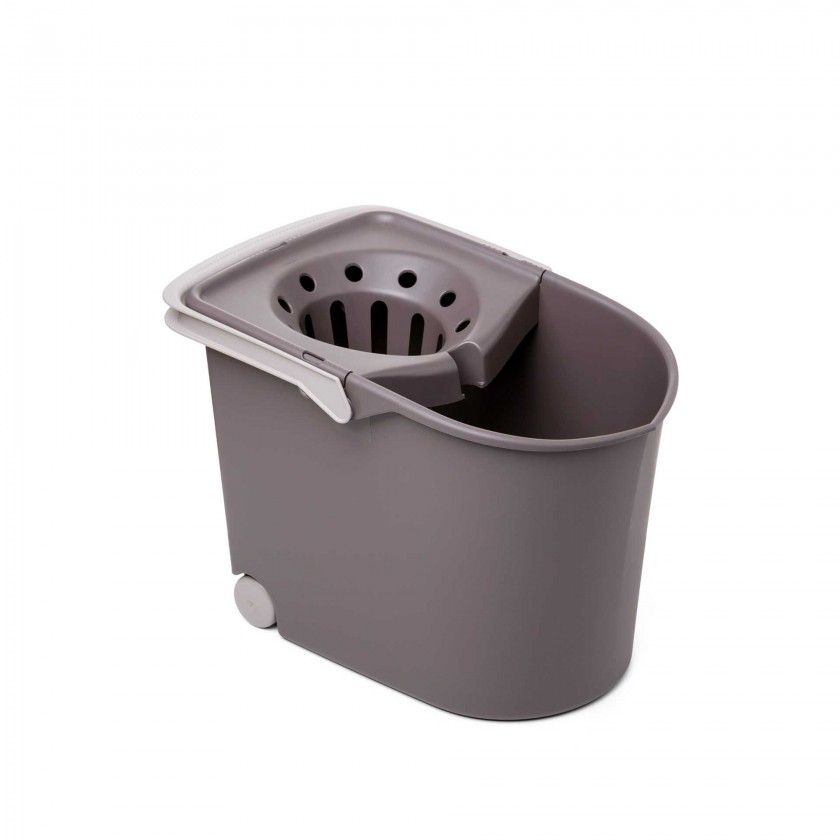 Balde Espremedor com Rodas Castanho 12L 25.5X38.2X28cm
