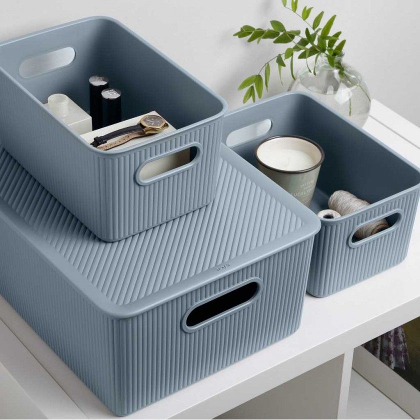 Cesto Multiusos Baobab Azul 5L 18.1X27.2X13cm