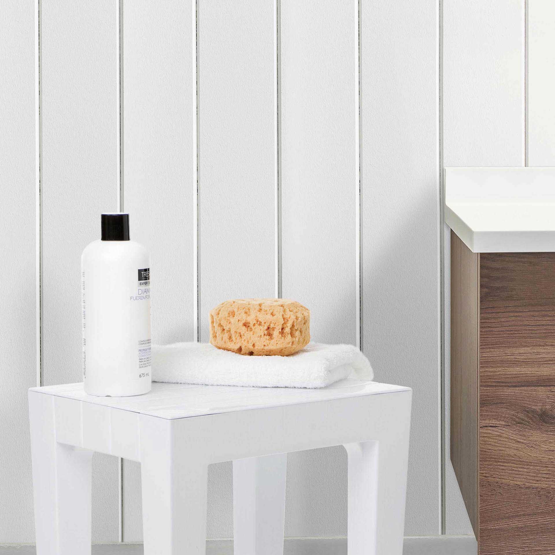 Banco Wc Lombok Cinza 38X29X41.5CM