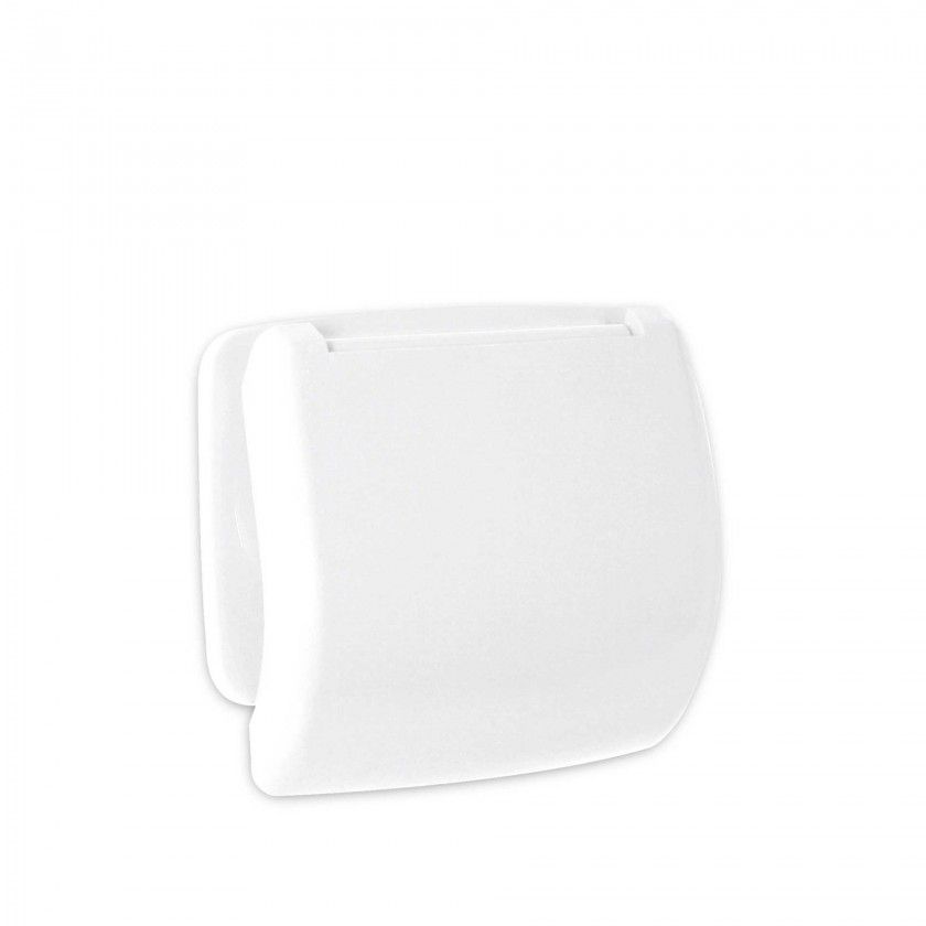 Porta Rolo Papel Higinico Olympia Branco 15.7X4.3X13.2cm