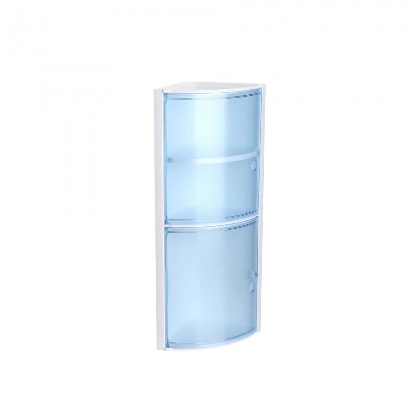 Armrio Wc de Canto Azul 20X20X62.5CM