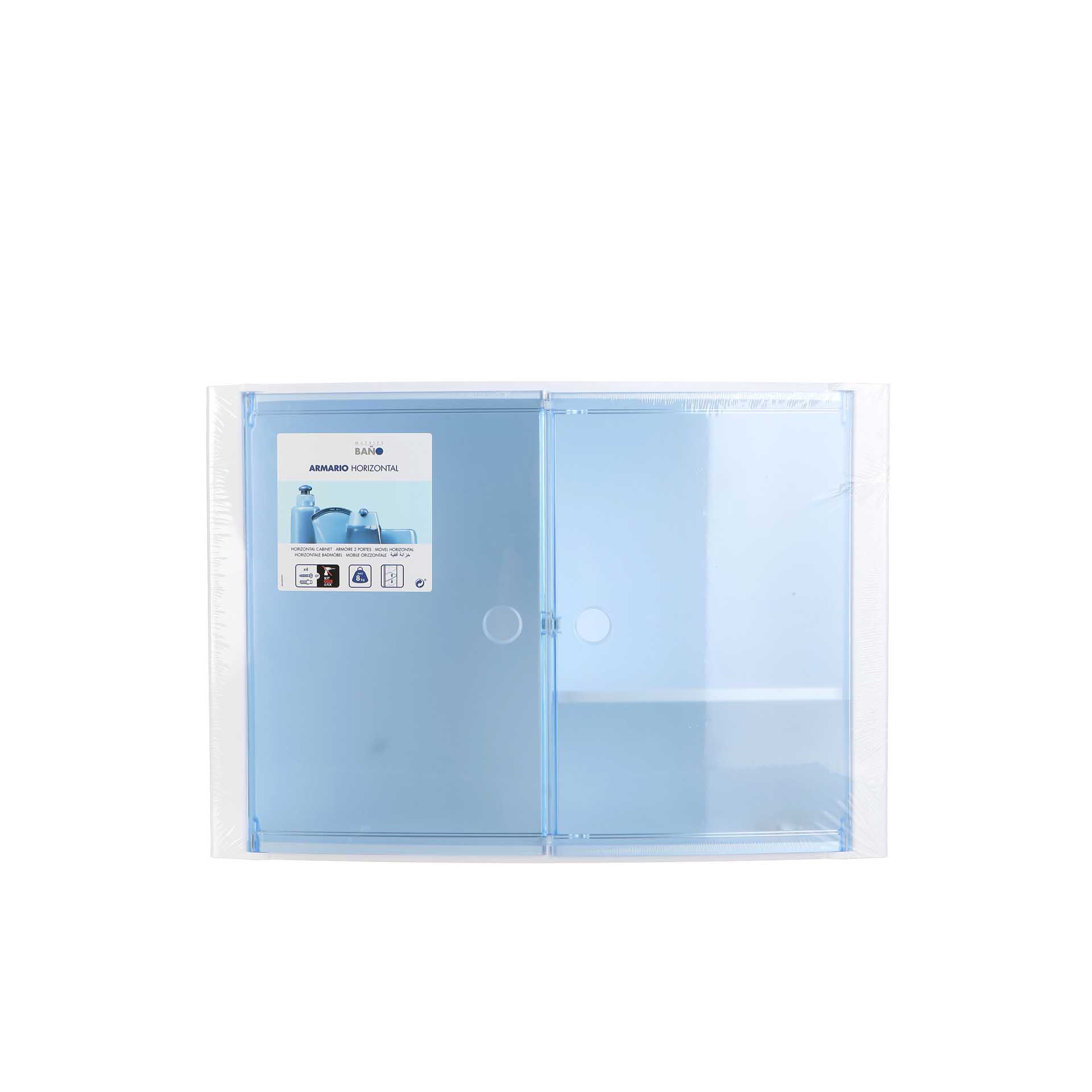 Armário Wc Horizontal Azul 46X15.5X32CM