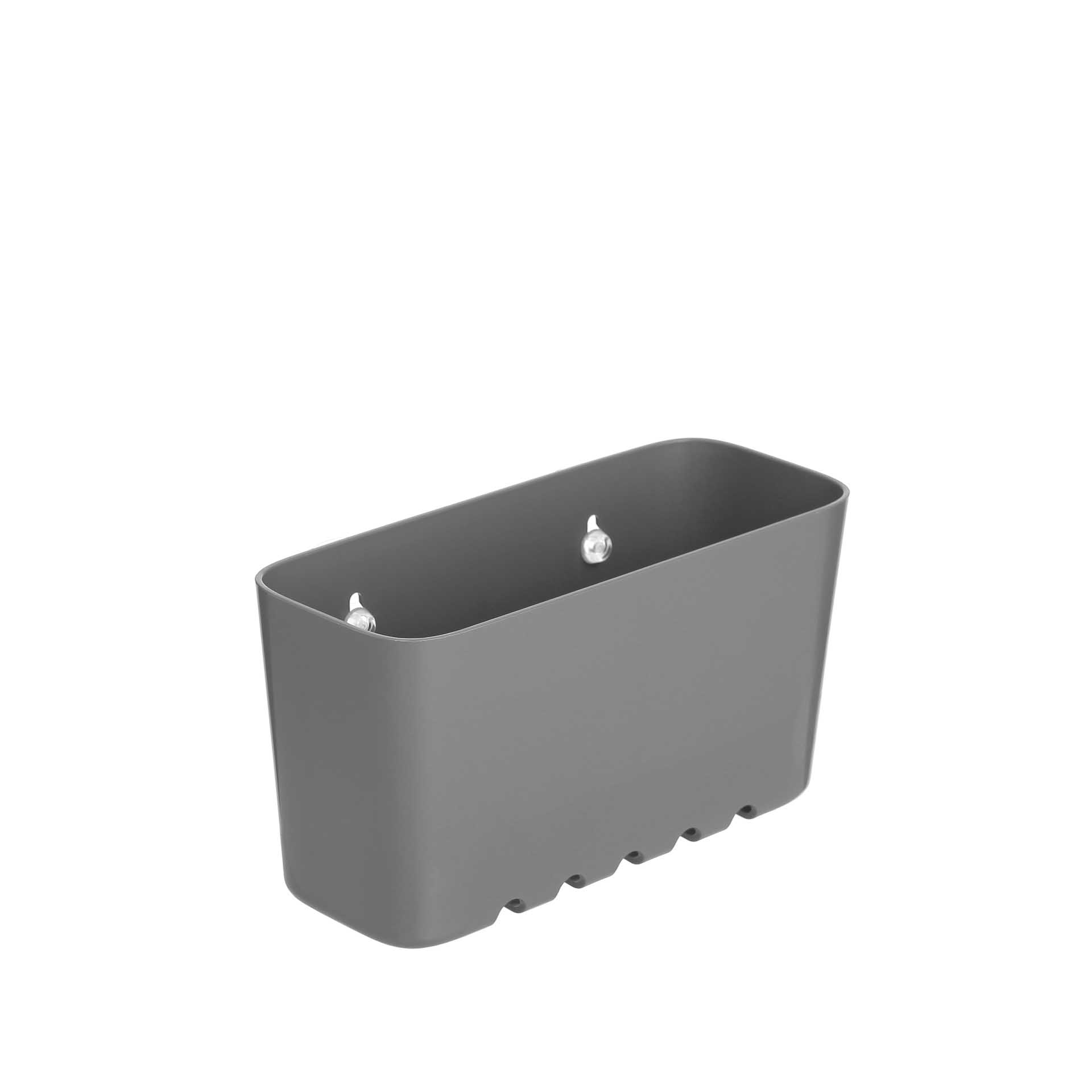 Cesto Pequeno Wc com Ventosas Standard Cinza 20X8.5X11CM