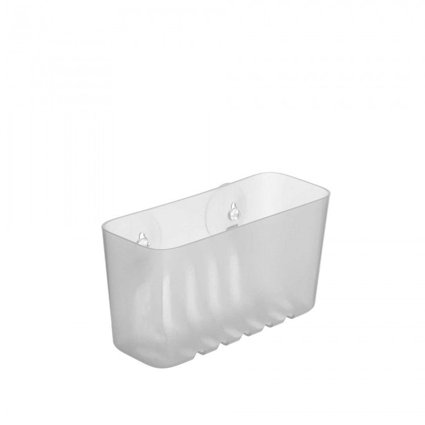 Cesto Pequeno Wc com Ventosas Standard Glace 20X8.5X11CM Cesto Pequeno Wc com Ventosas Standard Glace 20X8.5X11CM