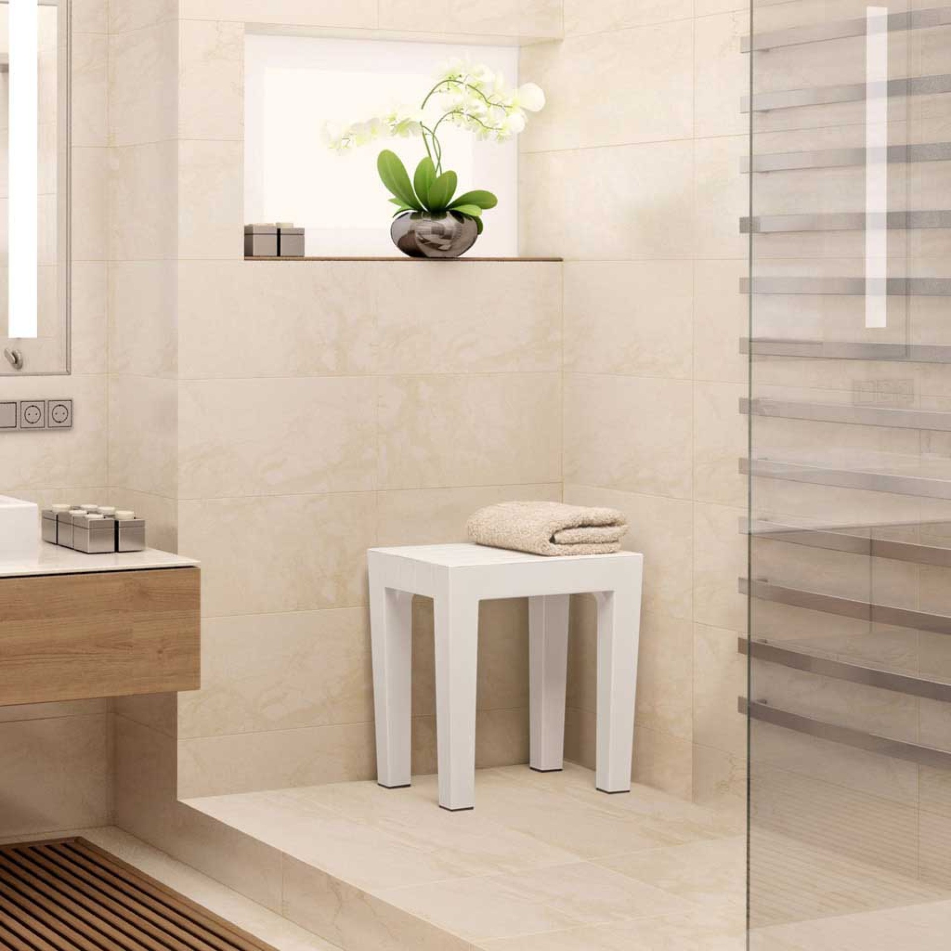 Banco Wc Lombok Branco 38X29X41.5CM