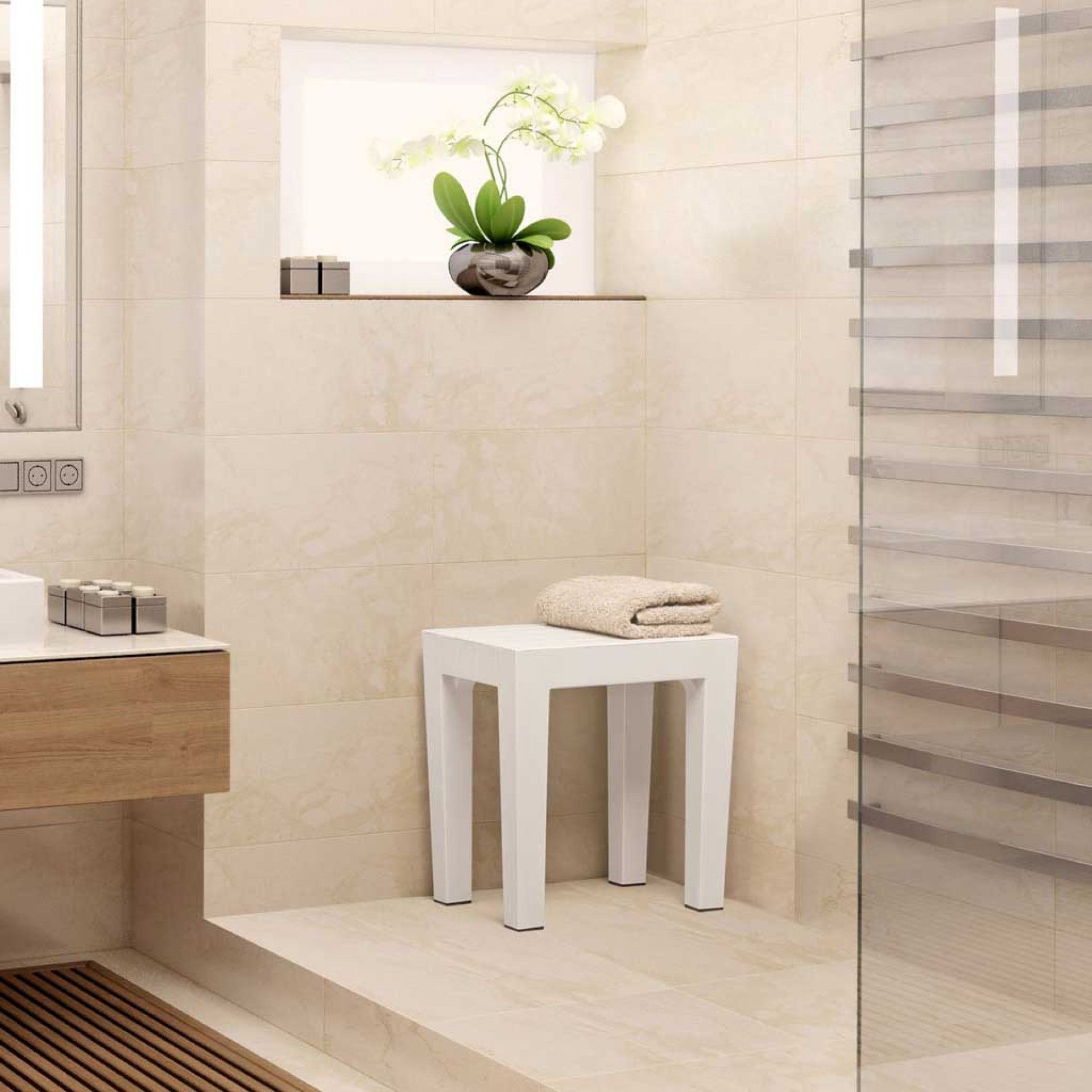 Banco Wc Lombok Branco 38X29X41.5CM