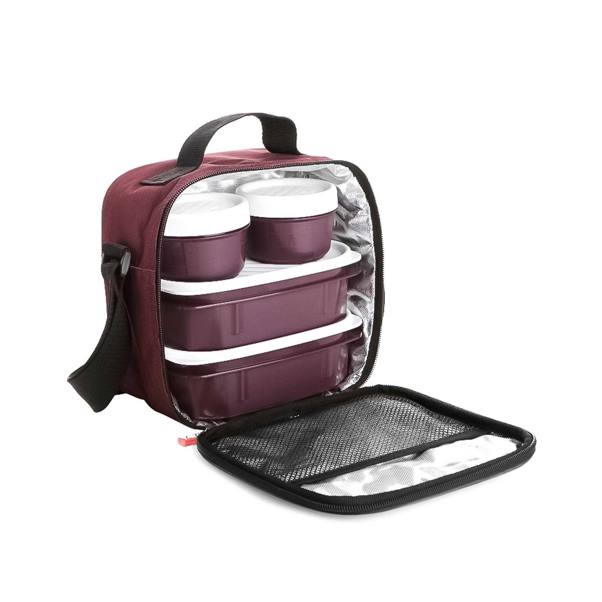 Kit Bolsa Térmica + 4 Caixas Urban Food