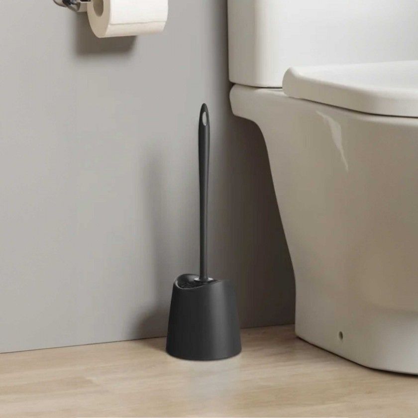 Escovilhão WC Standard Preto 12X38cm Escovilhão WC Standard Preto 12X38cm