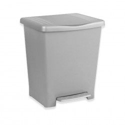 Balde Lixo com Pedal Millenium Cinza 23L / 33.5X30X39CM Balde Lixo com Pedal Millenium Cinza 23L / 33.5X30X39CM