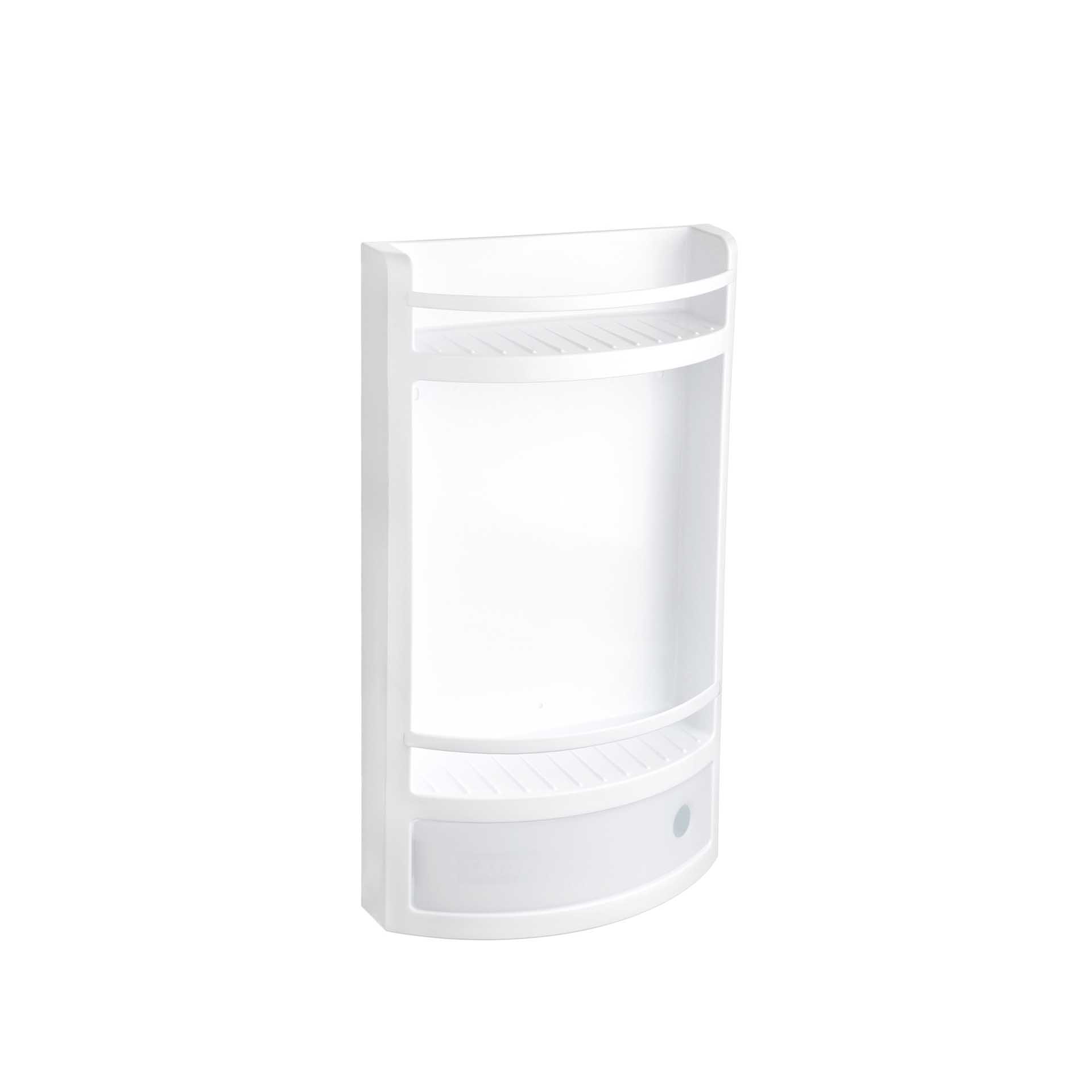 Estante Wc Retangular com Gaveta Branco 29X11X51CM