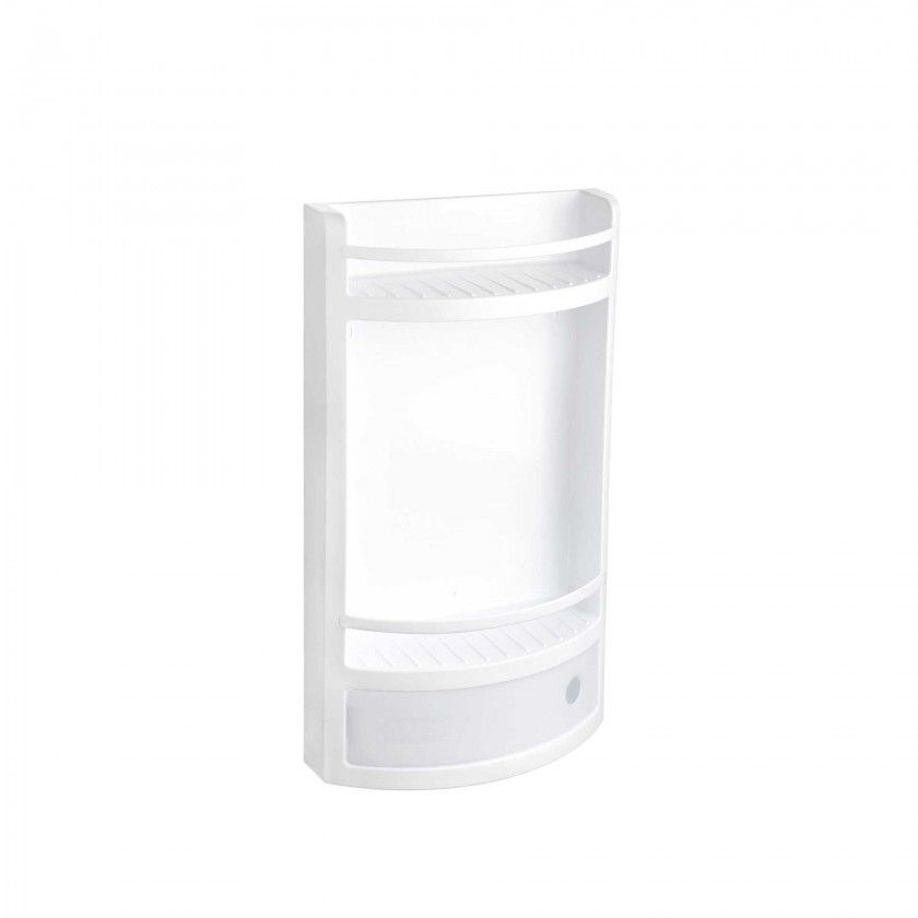 Estante Wc Retangular com Gaveta Branco 29X11X51CM
