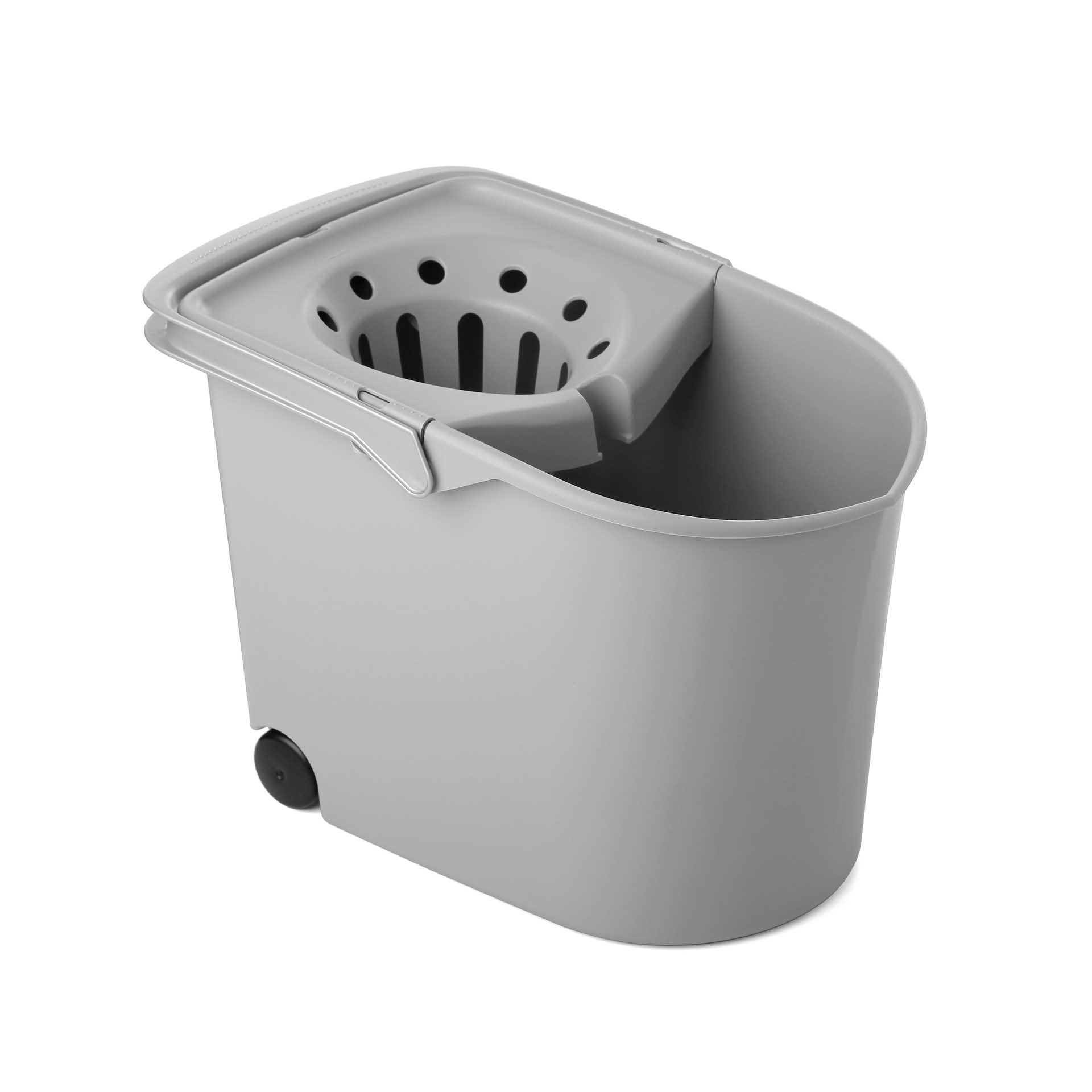 BALDE COM ESPREMEDOR COM RODAS 12L 25.5X38.2X28CM