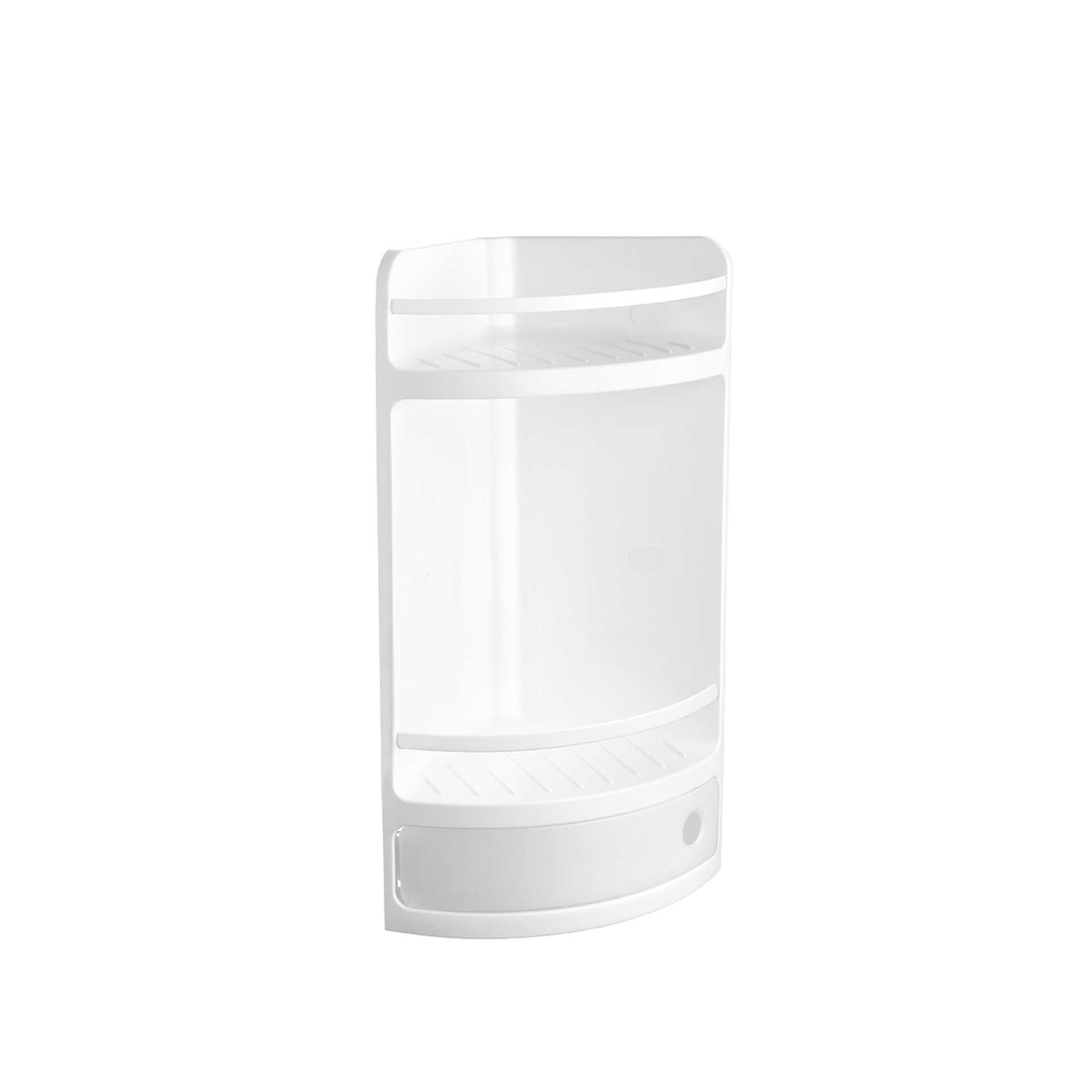 Estante Wc de Canto com Gaveta Branco 20X20X50CM