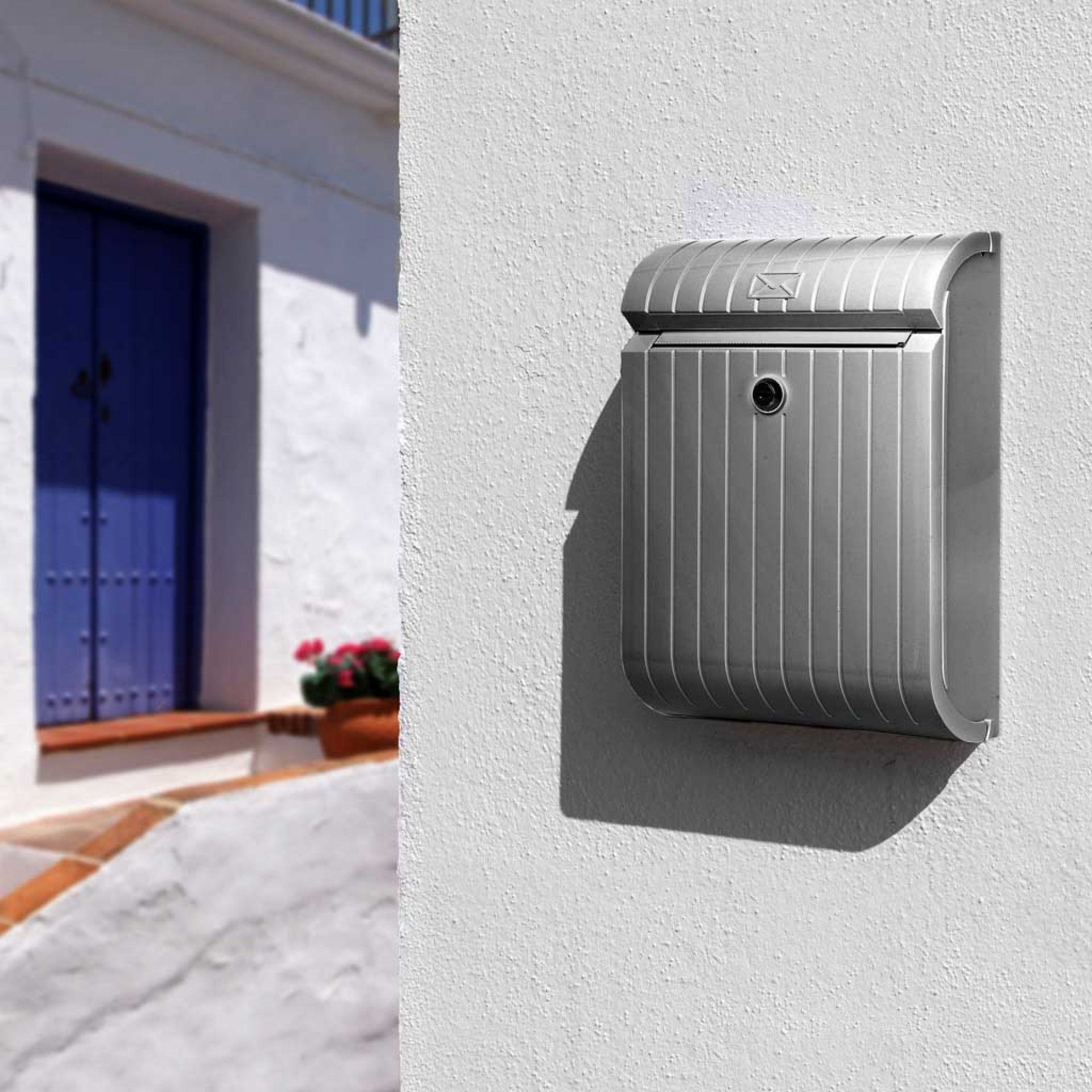 Caixa Correio Piccolo Cinza 25.2X11X37.7CM