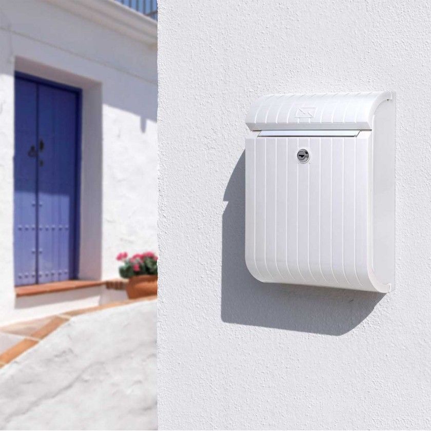 Caixa Correio Piccolo Branco 25.2X11X37.7CM Caixa Correio Piccolo Branco 25.2X11X37.7CM