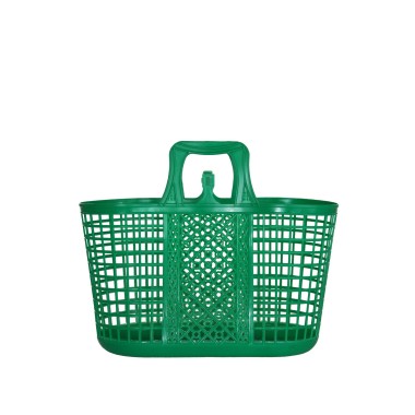 Cesto Multiusos Com Asas 42X15.5X24.5CM Verde