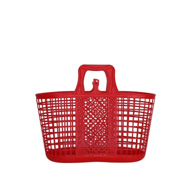 Cesto Multiusos Com Asas 42X15.5X24.5CM Vermelho