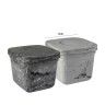 Caixa Organizadora Polipropileno Stone Multicor 11X12X10cm Caixa Organizadora Polipropileno Stone Multicor 11X12X10cm