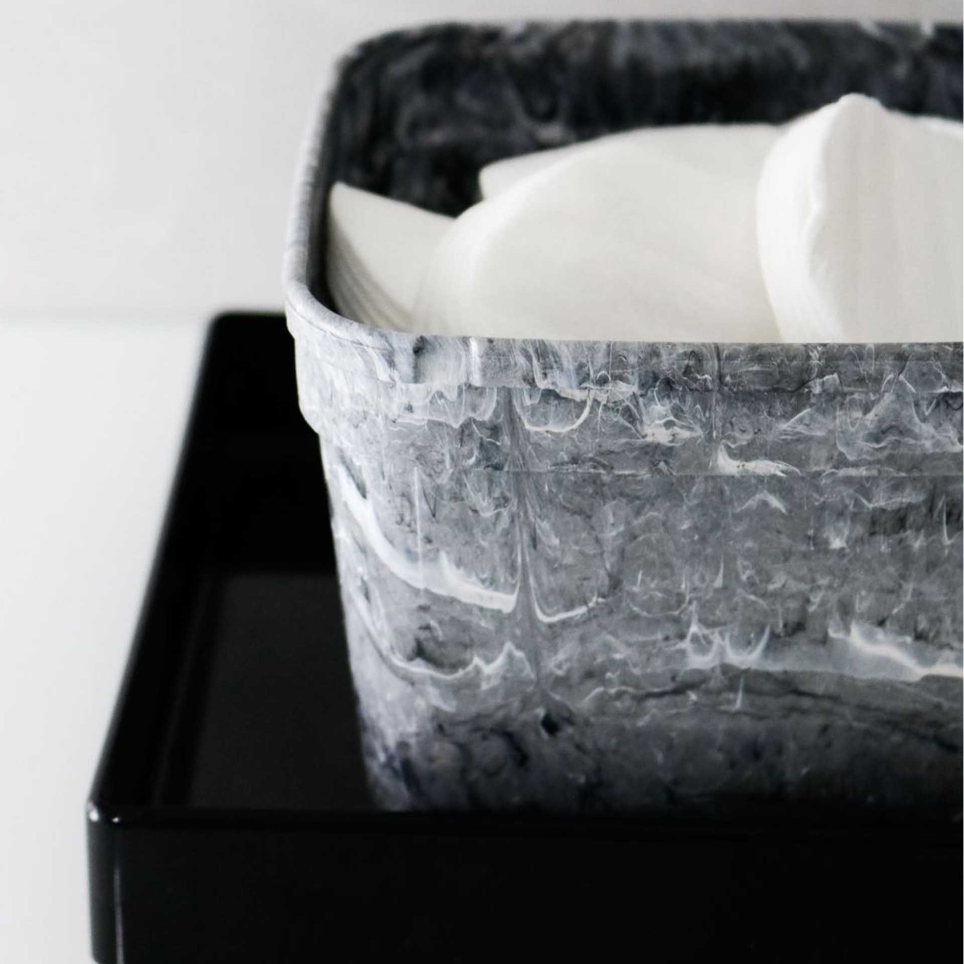 Caixa Organizadora Polipropileno Stone Multicor 11X12X10cm