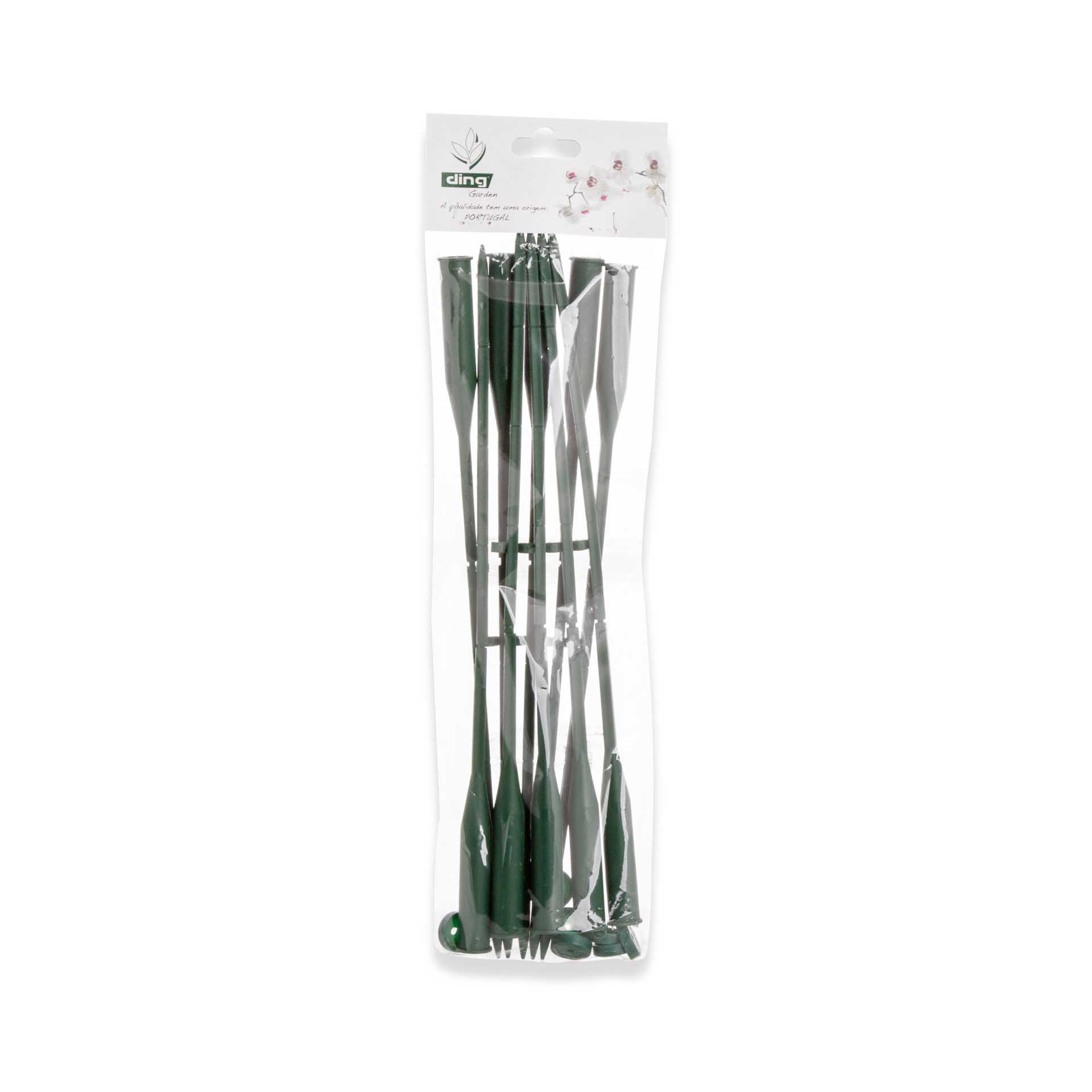 Pé Orquídea com Tampa Verde 30cm Pack 10