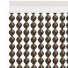 Cortina Nova Ibiza 90X200cm Ref.99 Castanho Fio Verde