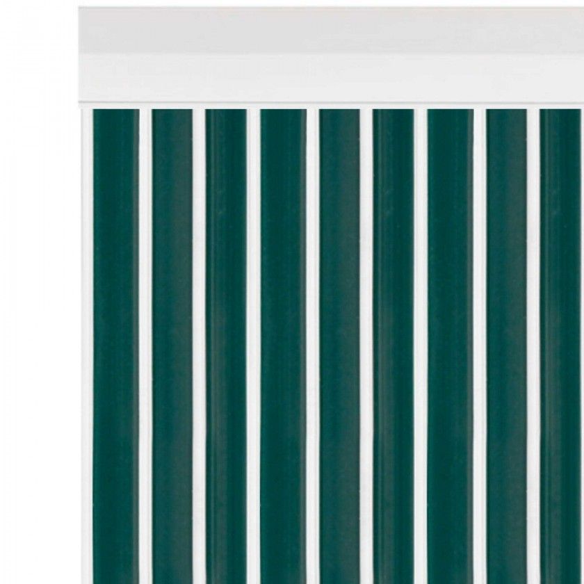 Cortina Tira-Lis 100X200cm Ref.803 Verde Fio Branco Cortina Tira-Lis 100X200cm Ref.803 Verde Fio Branco