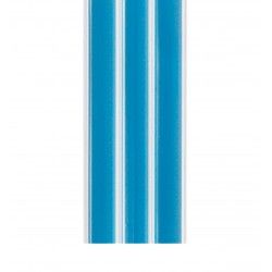 Cortina Tira-Lis 90X200cm Ref.807 Azul Fio Branco
