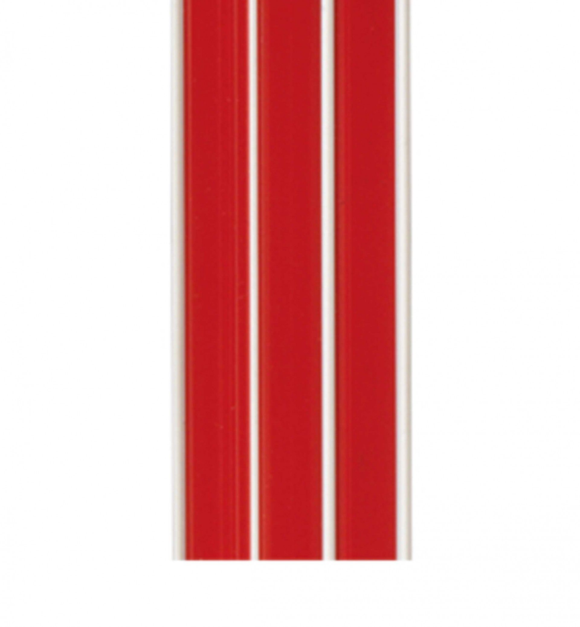 Cortina Tira-Lis 90X200cm Ref.809 Vermelho Fio Branco